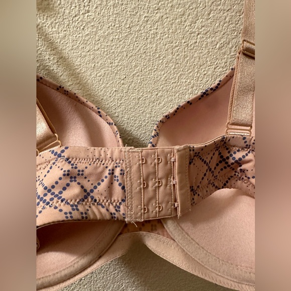 Carrie Amber Bra Beige/ Blue Dot Lazer Plaid NWT Size 44B - Picture 5 of 6